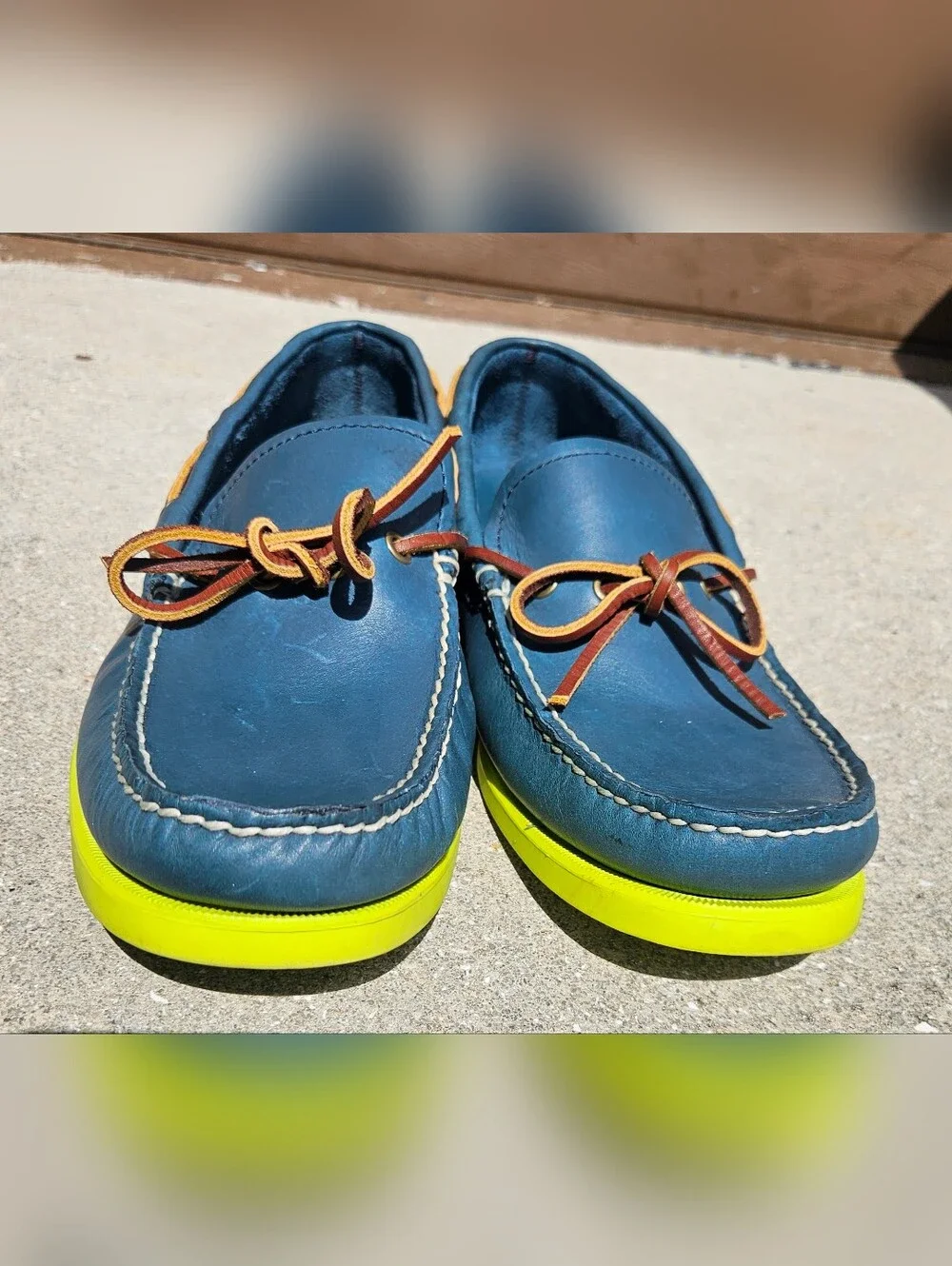 Eastland Blue Size 9D Men's Yarmouth Camp Moc Slip On Bomber Pre-owned